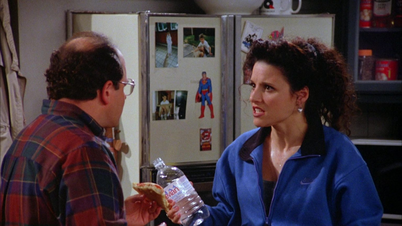 Evian Bottled Water Held By Julia Louis-Dreyfus As Elaine Benes In ...