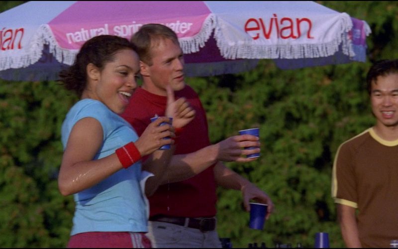 Evian Natural Spring Water Umbrella in Josie and the Pussycats