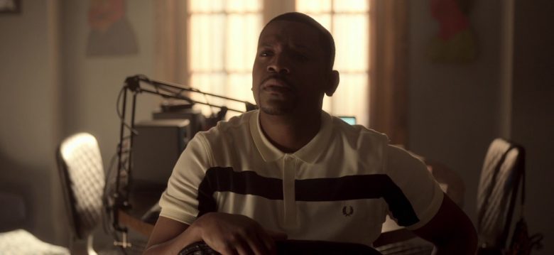 Fred Perry Polo Shirt Worn by Mekhi Phifer as Markus Knox in Truth Be Told Season 1 Episode 5 Graveyard Love (1)