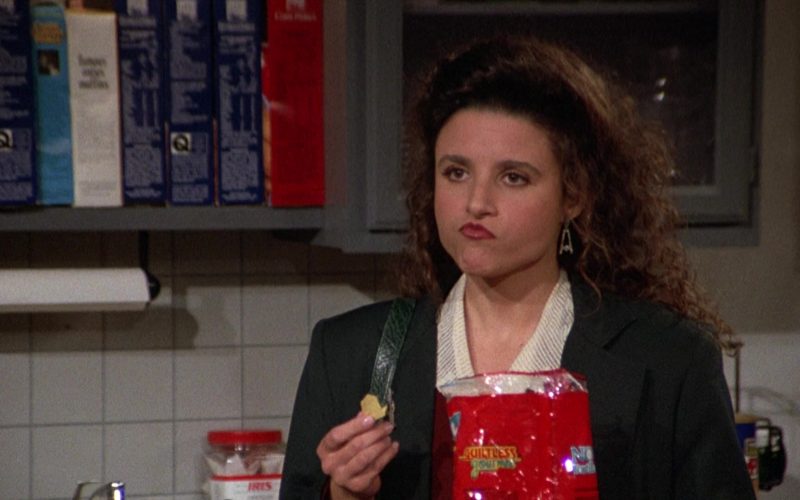 Guiltless Gourmet Chips Enjoyed by Julia Louis-Dreyfus as Elaine Benes in Seinfeld Season 3 Episode 15 (1)