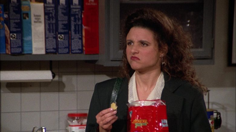 Guiltless Gourmet Chips Enjoyed by Julia Louis-Dreyfus as Elaine Benes in Seinfeld Season 3 Episode 15 (2)