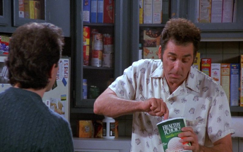Healthy Choice Vanilla Ice Cream Enjoyed by Michael Richards as Cosmo Kramer in Seinfeld Season 8 Episode 4 (1)