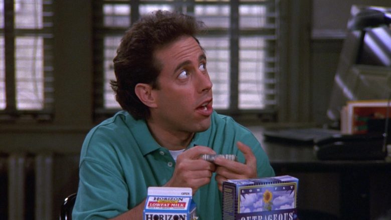 Horizon Organic Low Fat Milk in Seinfeld Season 9 Episode 2 The Voice (2)