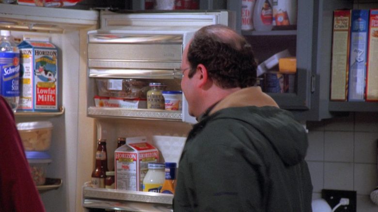 Horizon Organic Milk and Schweppes in Seinfeld Season 7 Episode 18 The Friars Club