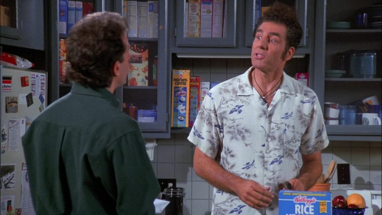Kellogg’s Rice Krispies Breakfast Cereal Enjoyed by Michael Richards as Cosmo Kramer in Seinfeld Season 8 Episode 7