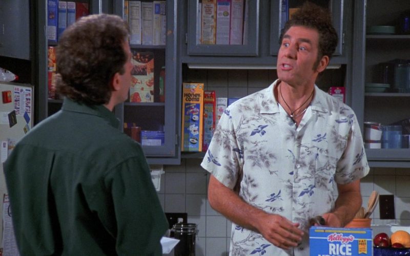 Kellogg's Rice Krispies Breakfast Cereal Enjoyed by Michael Richards as Cosmo Kramer in Seinfeld Season 8 Episode 7