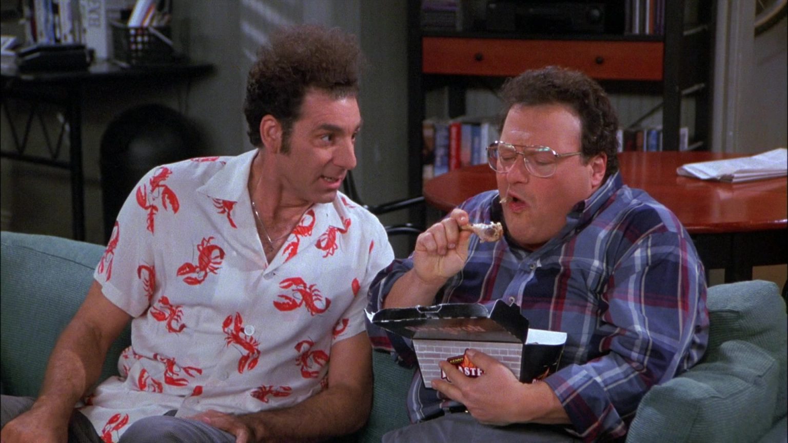 Kenny Rogers Roasters Food Enjoyed By Wayne Knight As Newman In Seinfeld Season 8 Episode 8 "The