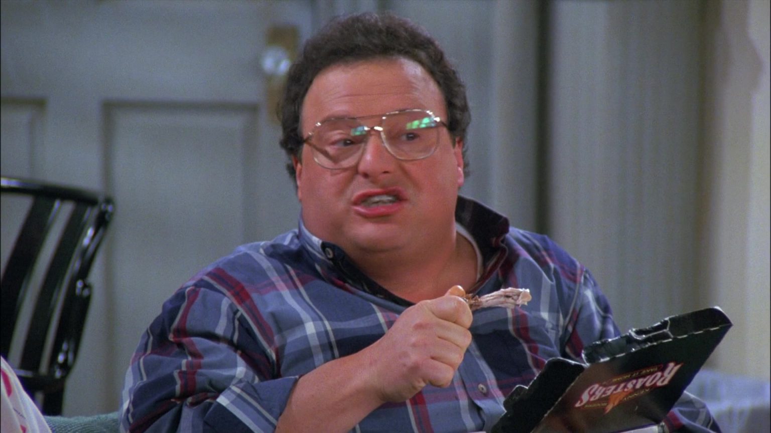 Kenny Rogers Roasters Food Enjoyed By Wayne Knight As Newman In Seinfeld Season 8 Episode 8 "The