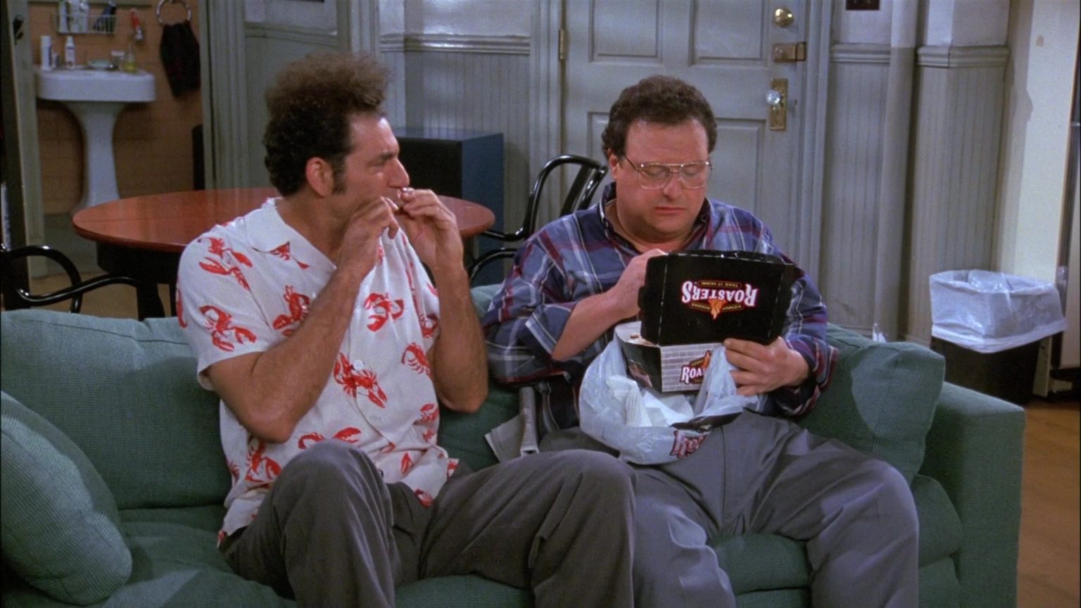 Kenny Rogers Roasters Food Enjoyed By Wayne Knight As Newman In Seinfeld Season 8 Episode 8 "The