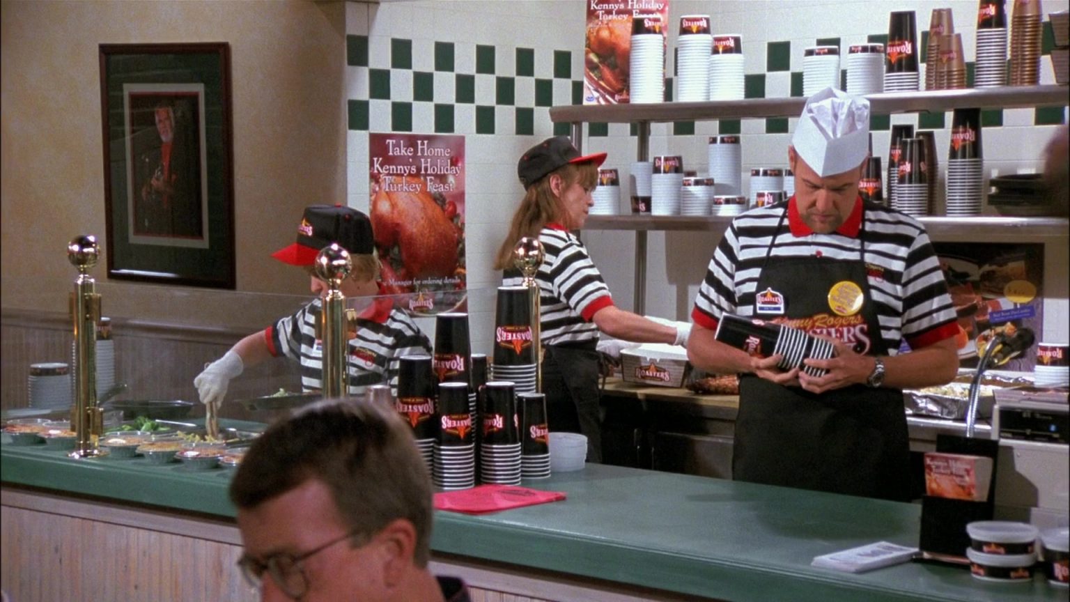 Kenny Rogers Roasters Restaurant In Seinfeld Season 8 Episode 8 "The Chicken Roaster" (1996)
