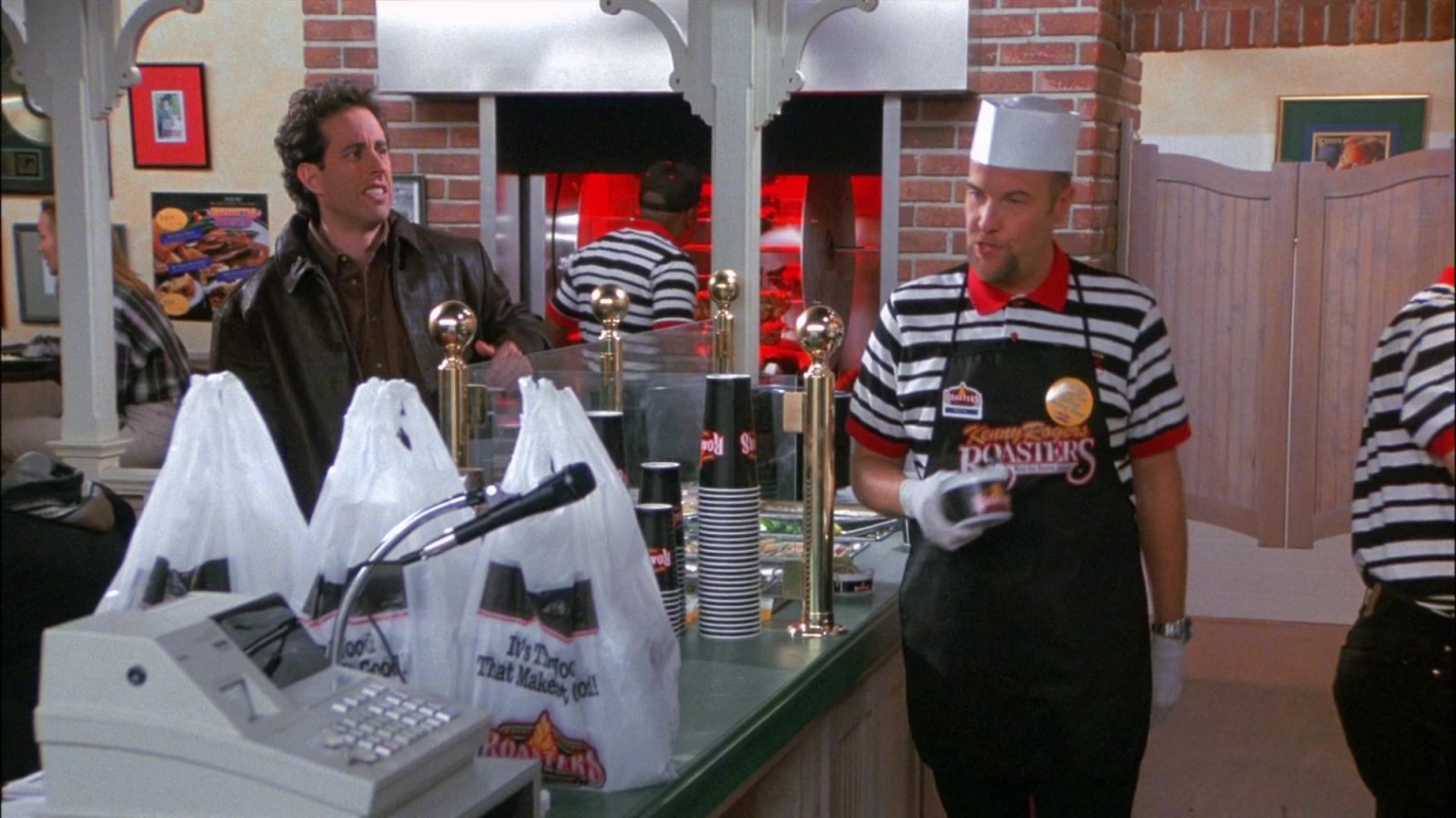 Kenny Rogers Roasters Restaurant In Seinfeld Season 8 Episode 8 "The Chicken Roaster" (1996)