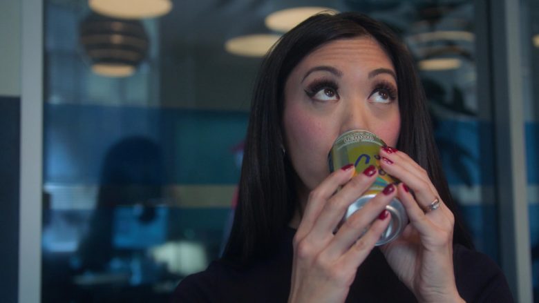 LaCroix Sparkling Water Enjoyed by Brittany Ishibashi as Tina Minoru in Runaways Season 3 Episode 2 The Great Escape (1)