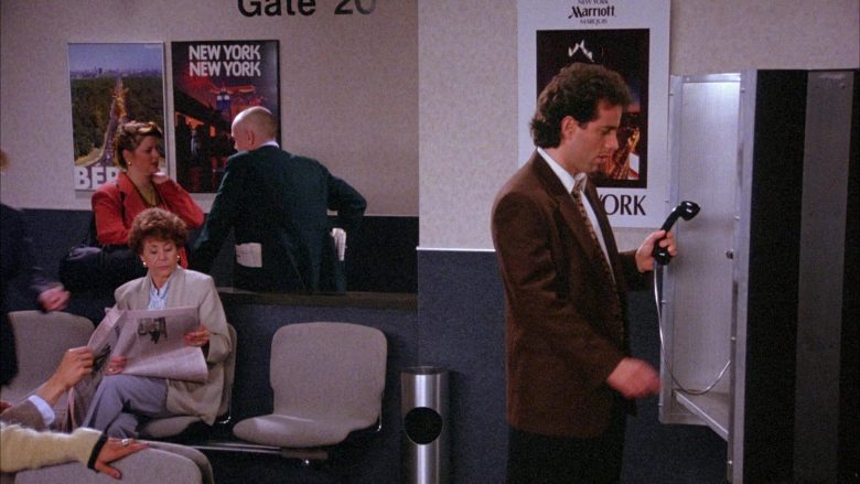 Marriott Marquis Hotel Poster in Seinfeld Season 6 Episode 22 The Diplomat’s Club (1)