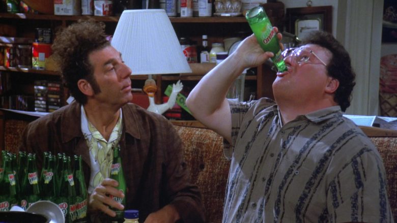 Mello Yello Soda Enjoyed by Michael Richards as Cosmo Kramer in Seinfeld Season 7 Episode 21-22 The Bottle Deposit (2)