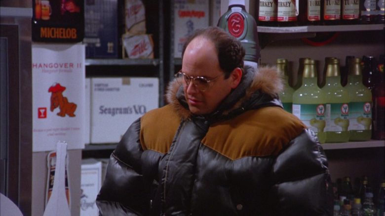 Michelob, Wild Turkey, Seagram's in Seinfeld Season 5 Episode 13 The Dinner Party