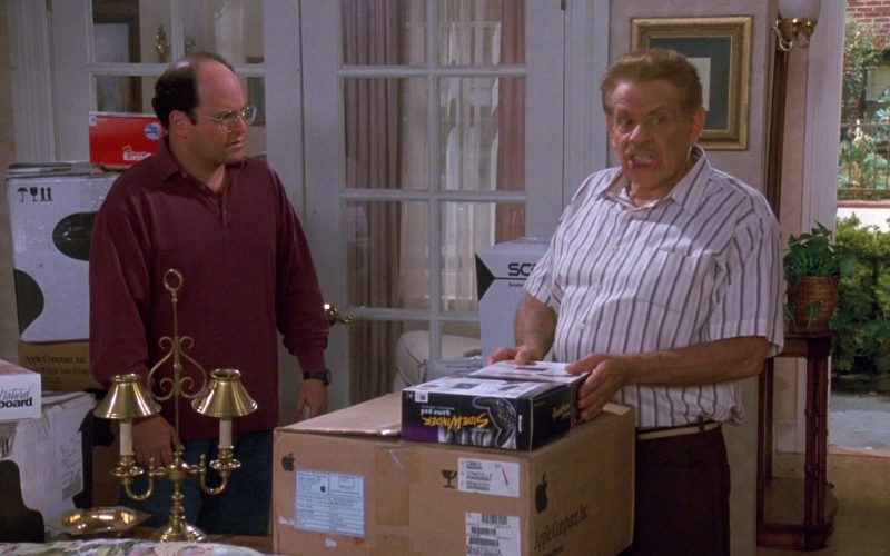 Microsoft SideWinder Gamepad and Apple Computer Box in Seinfeld Season 9 Episode 3 The Serenity Now (1)