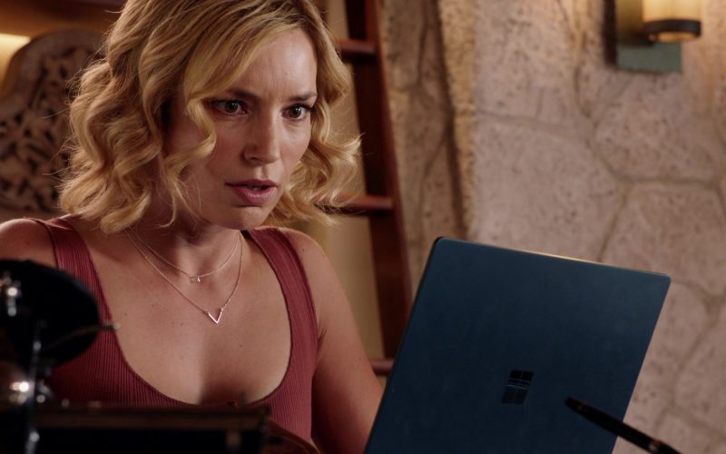Microsoft Surface Laptop Used by Perdita Weeks as Juliet Higgins in Magnum P.I. Season 2 Episode 10 (3)