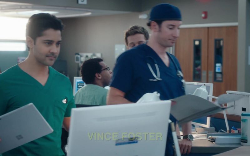 Microsoft Surface Tablet Used by Manish Dayal as Devon Pravesh in The Resident Season 3 Episode 10 Whistleblower