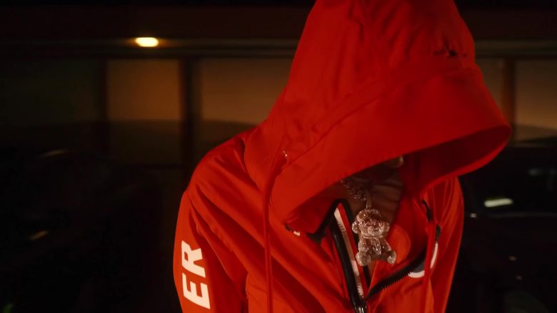 Moncler Orange Jacket Worn by NBA YoungBoy in Dirty lyanna (11)