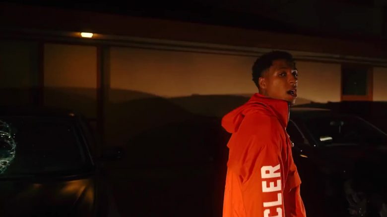 Moncler Orange Jacket Worn by NBA YoungBoy in Dirty lyanna (12)
