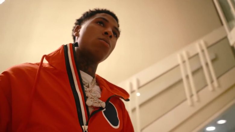 Moncler Orange Jacket Worn by NBA YoungBoy in Dirty lyanna (4)