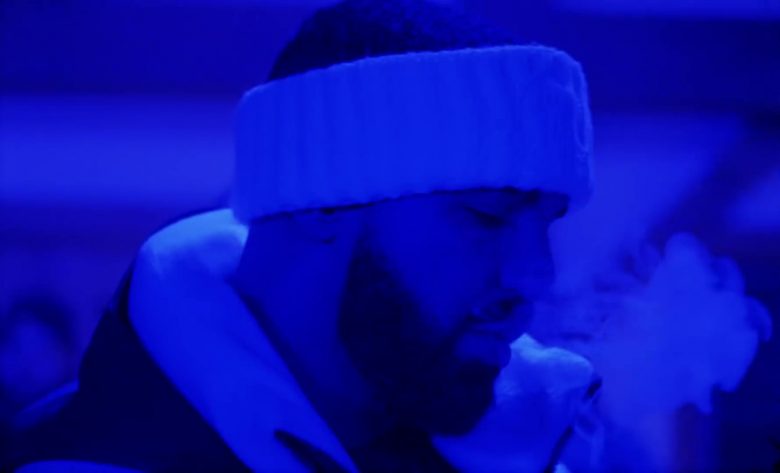 Moncler White Headband Worn by Drake in “War” (3)