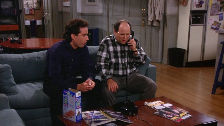 Nabisco Mister Salty Pretzels Enjoyed by Jerry Seinfeld & Jason Alexander as George Costanza in Seinfeld Season 6 Episode 6