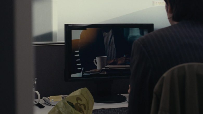 Nec Monitor Used by Nicholas Braun as Greg Hirsch in Succession Season 1 Episode 3 Lifeboats (1)