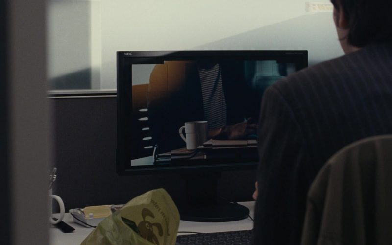 Nec Monitor Used by Nicholas Braun as Greg Hirsch in Succession Season 1 Episode 3 Lifeboats (1)