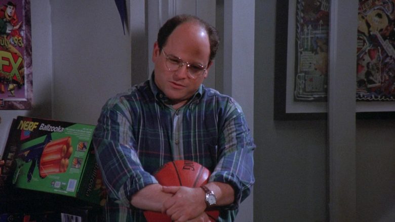 Nerf Ballzooka Nlaster Used by Jason Alexander as George Costanza in Seinfeld Season 7 Episode 8 The Pool Guy