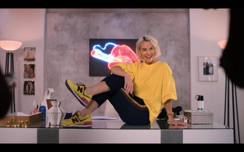 New Balance Yellow Sneakers Worn by Leisha Hailey as Alice Pieszecki in The L Word Generation Q Season 1 Episode 4 LA Times