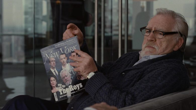 New York Magazine Held by Brian Cox as Logan Roy in Succession Season 1 Episode 7 Austerlitz (1)