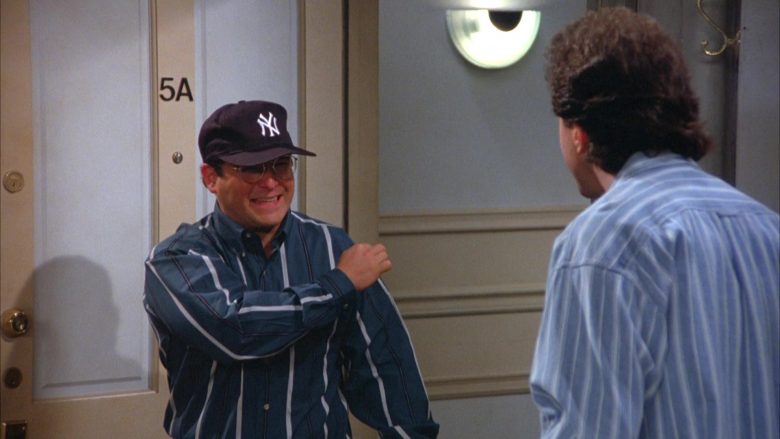 New York Yankees Baseball Team Cap Worn by Jason Alexander as George Costanza in Seinfeld Season 5 Episode 22 The Opposite
