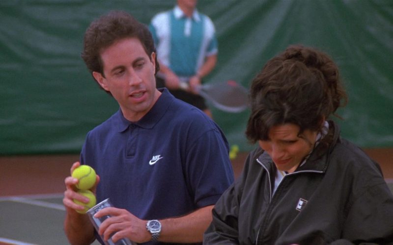 Nike Blue Polo Shirt Worn by Jerry Seinfeld in Seinfeld Season 8 Episode 13 The Comeback