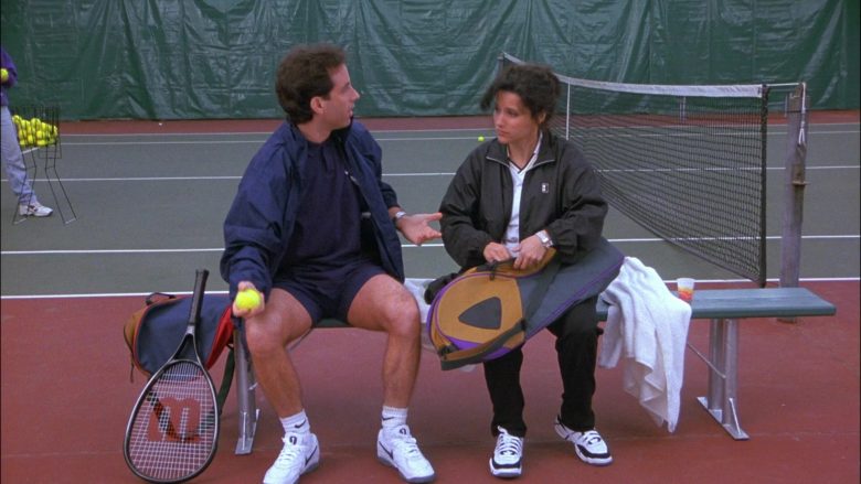 Nike Shoes, Socks and Wilson Racket in Seinfeld Season 8 Episode 13 The Comeback