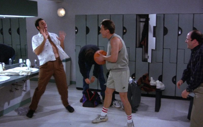 Nike Shorts and Shoes in Seinfeld Season 6 Episode 19 The Jimmy