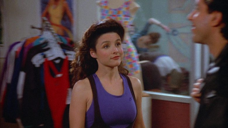 Nike Tee Worn by Julia Louis-Dreyfus as Elaine Benes in Seinfeld Season 4 Episode 19 (1)