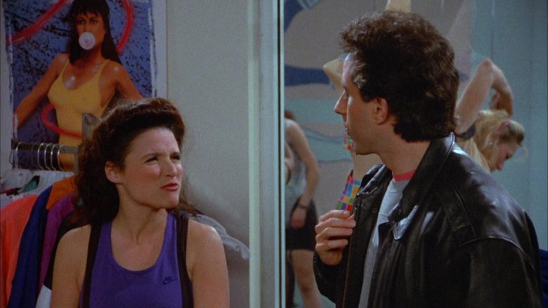 Nike Tee Worn by Julia Louis-Dreyfus as Elaine Benes in Seinfeld Season 4 Episode 19 (7)