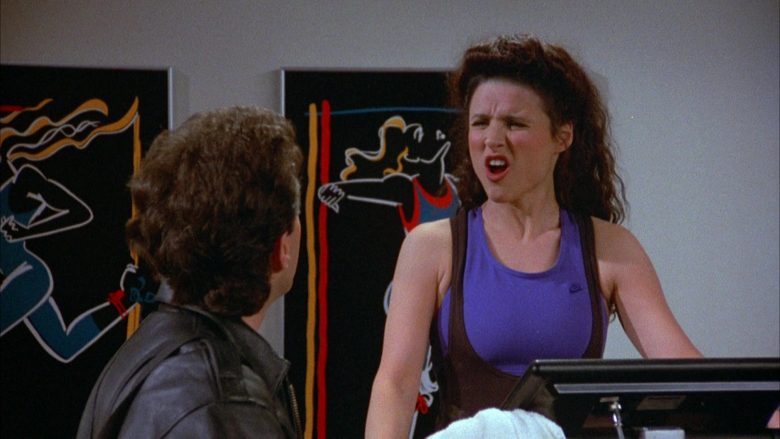 Nike Tee Worn by Julia Louis-Dreyfus as Elaine Benes in Seinfeld Season 4 Episode 19 (8)