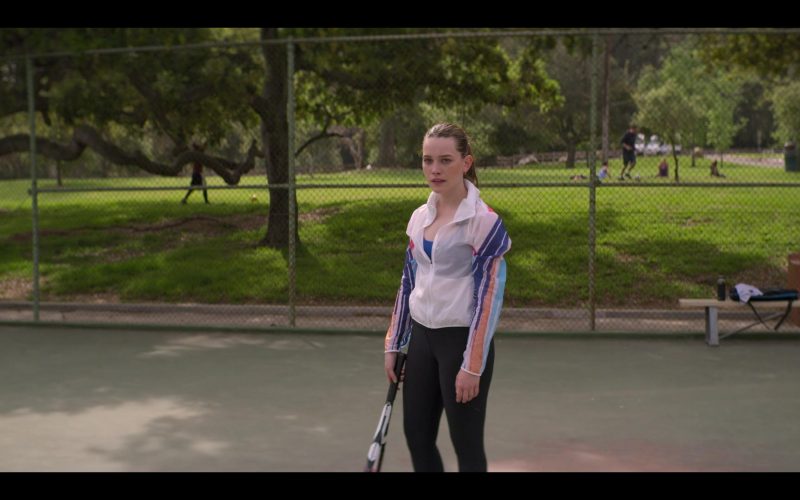 Nike Women's Sports Jacket Worn by Victoria Pedretti as Love Quinn in YOU Season 2 Episode 3 What Are Friends For (1)