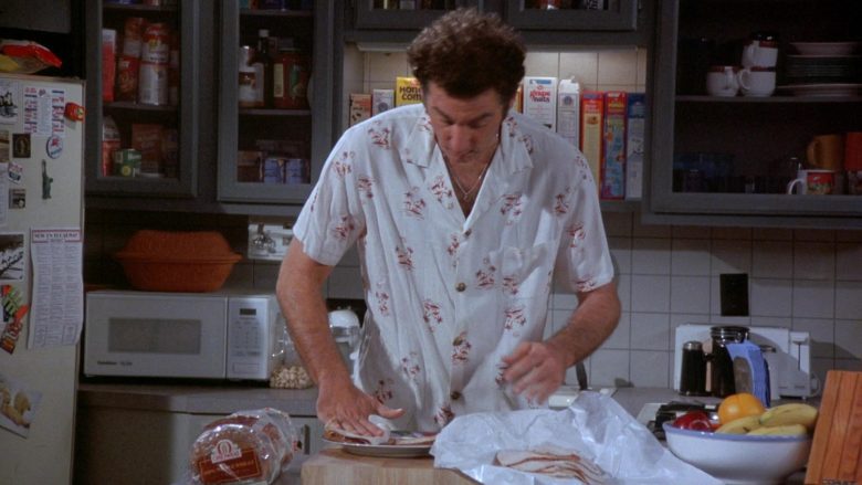 Oroweat Bread Enjoyed by Michael Richards as Cosmo Kramer in Seinfeld Season 7 Episode 13 The Seven (1)