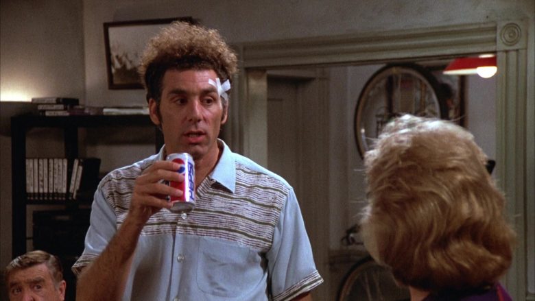 Pepsi Cola Enjoyed by Michael Richards as Cosmo Kramer in Seinfeld Season 4 Episode 5 (7)