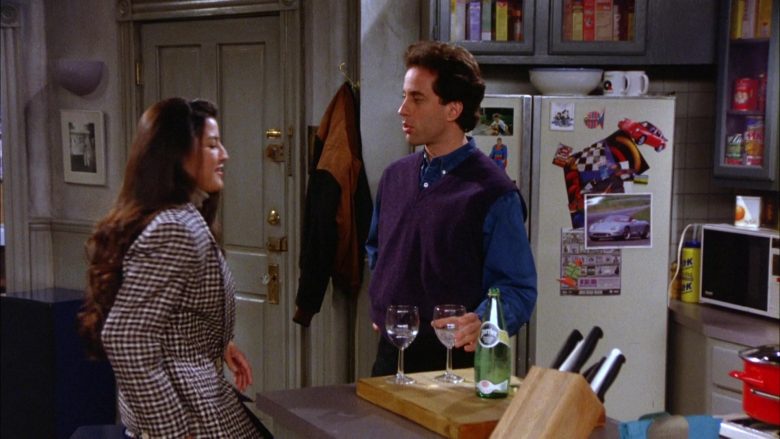 Perrier Water Bottle Held by Jerry Seinfeld in Seinfeld Season 5 Episode 10 (2)