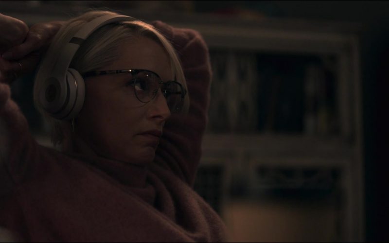 Persol Eyeglasses and Beats Headphones Used by Katherine LaNasa as Noa Havilland in Truth Be Told Season 1 Episode 1