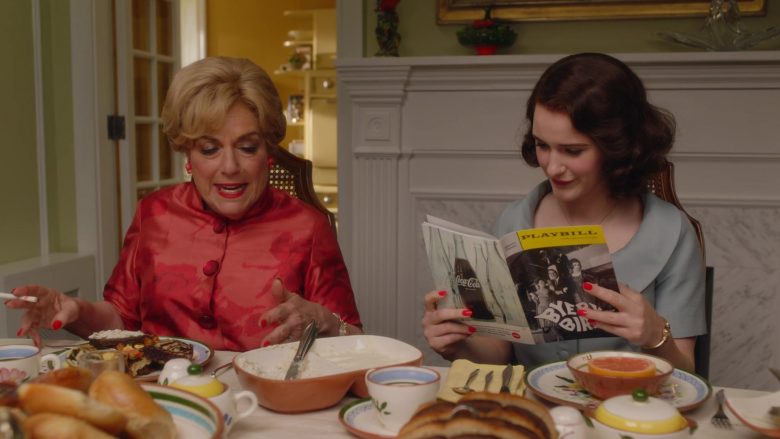 Playbill Magazine Held by Rachel Brosnahan as Miriam ‘Midge' Maisel in The Marvelous Mrs. Maisel Season 3 Episode 7