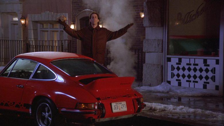 Porsche 911 Carrera RS 2.7 Red Sports Car in Seinfeld Season 7 Episode 11 The Rye