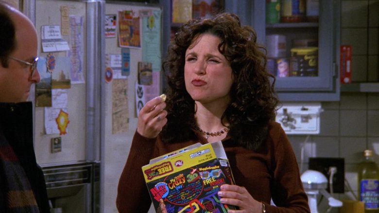 Post Breakfast Cereal Enjoyed by Julia Louis-Dreyfus as Elaine Benes in Seinfeld Season 9 Episode 15 The Wizard
