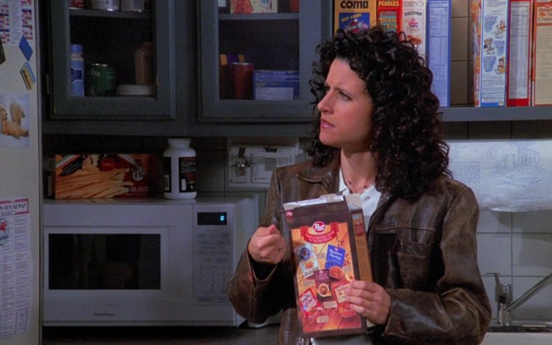 Post Foods Enjoyed by Julia Louis-Dreyfus as Elaine Benes in Seinfeld Season 8 Episode 7 The Checks