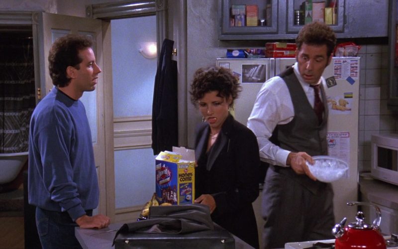 Post Honeycomb Cereal Enjoyed by Julia Louis-Dreyfus as Elaine Benes in Seinfeld Season 8 Episode 3 The Bizarro Jerry