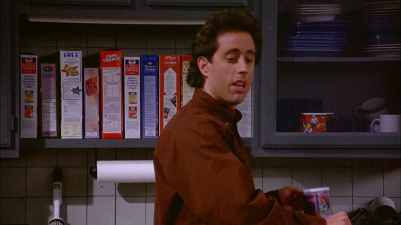 Quaker, Cap'N Crunch and Kellogg's Cereals in Seinfeld Season 6 Episode 11 The Switch